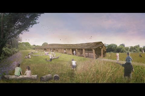 Mark Wray Architects - winning scheme for Langley Vale Wood visitor hub